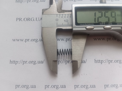 Пружина сжатия 0,6 х 5,7 х 12,5 (Артикул: G1356)