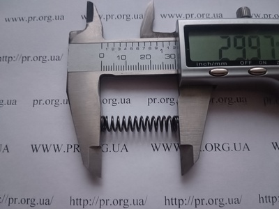 Пружина стиснення 0,8 х 6,4 х 30 (Артикул: G1365)