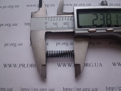 Пружина стиснення 0,8 х 6,5 х 23,5 (Артикул: G1367)