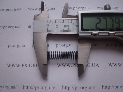 Пружина сжатия 0,7 х 7,7 х 27,5 (Артикул: G1369)