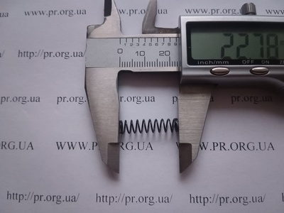 Пружина сжатия 0,6 х 5,5 х 22,5 (Артикул: G1371)