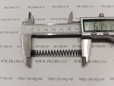 Пружина сжатия 1 х 7 х 61,5 (Артикул: G1379)