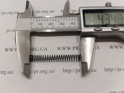 Пружина стиснення 0,6 х 5 х 43,5 (Артикул: G1381)