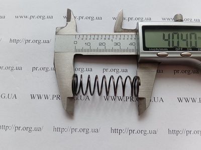 Пружина сжатия 1 х 13,2 х 40 (Артикул: G1383)