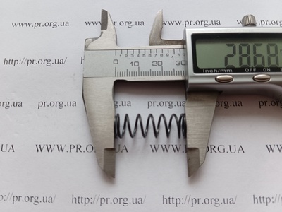 Пружина стиснення 1 х 10 х 28,5 (Артикул: G1384)