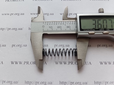 Пружина стиснення 1 х 8,5 х 36 (Артикул: G1385)