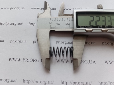 Пружина сжатия 1 х 10 х 22 (Артикул: G1386)