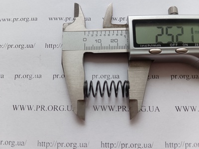 Пружина стиснення 1 х 10 х 25 (Артикул: G1388)