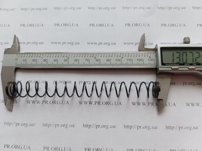 Пружина стиснення 1,2 х 14,4 х 130,5 (Артикул: G1392)