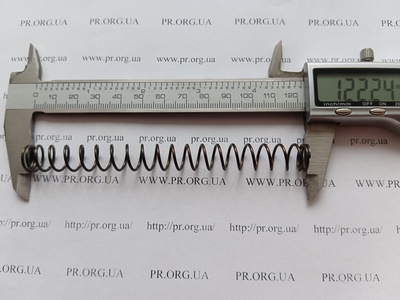 Пружина стиснення 1,2 х 12 х 122 (Артикул: G1394)