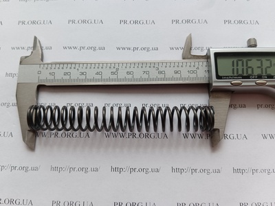 Пружина стиснення 1,6 х 15,2 х 106 (Артикул: G1396)
