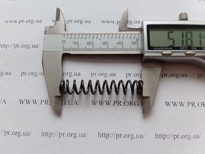 Пружина стиснення 1,4 х 9,6 х 51,5 (Артикул: G1404)