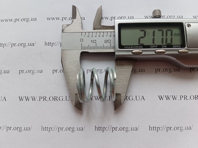 Пружина сжатия 2,2 х 21,8 х 21,5 (Артикул: G1406)