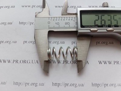 Пружина стиснення 1,5 х 12,2 х 26 (Артикул: G1408)