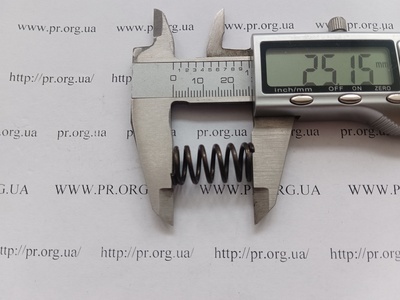 Пружина стиснення 1,5 х 12,5 х 25 (Артикул: G1413)