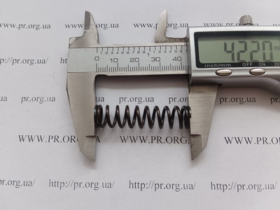 Пружина стиснення 1,5 х 10,6 х 42 (Артикул: G1414)