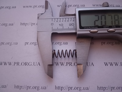 Пружина сжатия 0,8 х 7,4 х 20,5 (Артикул: G1434)