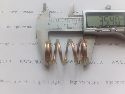 Пружина стиснення 2,5 х 25 х 35 (Артикул: G1444)