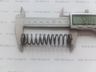 Пружина сжатия 2 х 17 х 72,5 (Артикул: G1452)