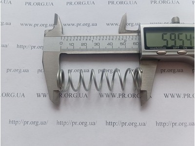 Пружина сжатия 1,5 х 16,2 х 59,5 (Артикул: G1463)