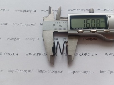 Пружина стиснення 1,3 х 16 х 16 (Артикул: G1468)