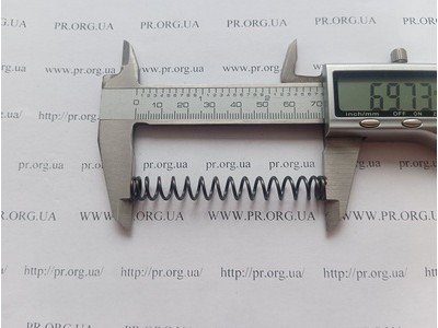 Пружина сжатия 1,2 х 9 х 69,5 (Артикул: G1474)