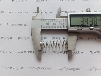 Пружина сжатия 1 х 10 х 34 (Артикул: G1478)
