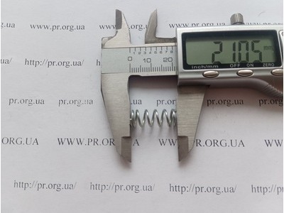 Пружина стиснення 1 х 8,2 х 21 (Артикул: G1479)