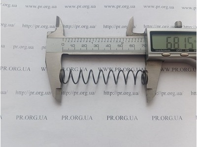 Пружина стиснення 1 х 12 х 68 (Артикул: G1482)