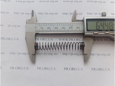 Пружина сжатия 1 х 10,4 х 64,5 (Артикул: G1486)