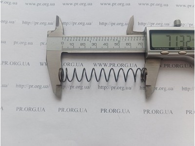 Пружина стиснення 1 х 12 х 71 (Артикул: G1488)