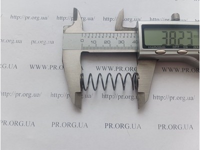 Пружина стиснення 1 х 12 х 38 (Артикул: G1490)