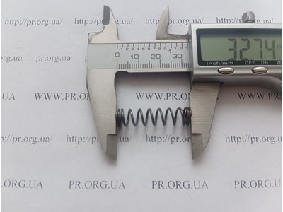 Пружина стиснення 1 х 8 х 32,5 (Артикул: G1492)