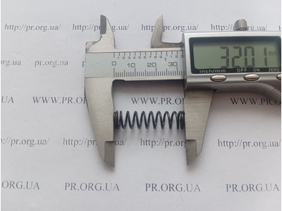 Пружина стиснення 1 х 8,4 х 32 (Артикул: G1493)