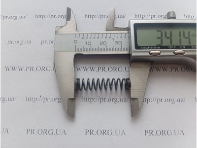 Пружина стиснення 1 х 8 х 34 (Артикул: G1497)