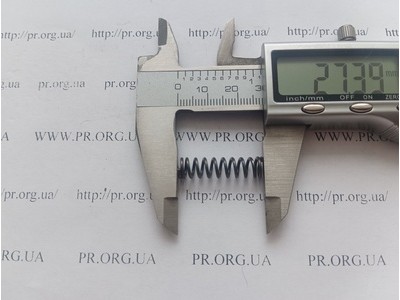 Пружина стиснення 1 х 7 х 27 (Артикул: G1499)
