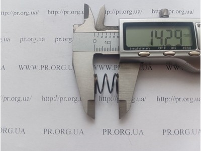 Пружина сжатия 1 х 12,2 х 14 (Артикул: G1500)