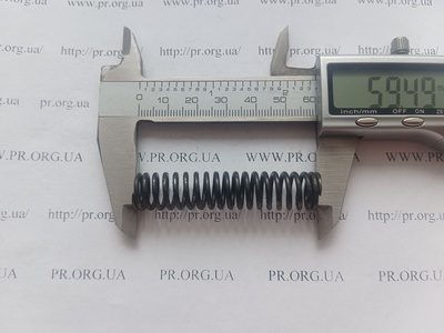Пружина сжатия 1,6 х 12,6 х 59 (Артикул: G1521)