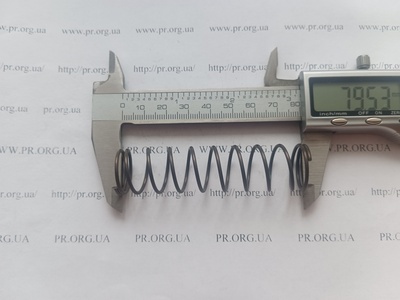 Пружина сжатия 1,5 х 20 х 79,5 (Артикул: G1525)