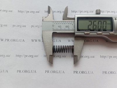 Пружина сжатия 0,9 х 9,3 х 26 (Артикул: G1531)