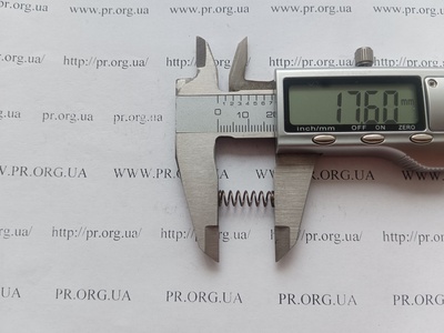 Пружина стиснення 0,6 х 5,3 х 17,5 (Артикул: G1535)