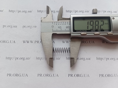Пружина стиснення 0,5 х 6,2 х 20 (Артикул: G1536)