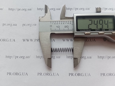 Пружина стиснення 0,5 х 5,2 х 24,5 (Артикул: G1538)