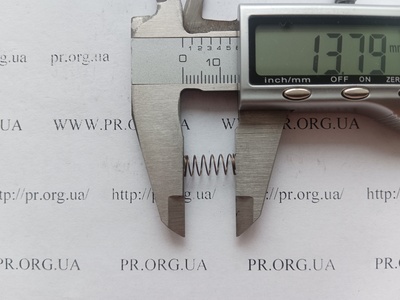 Пружина сжатия 0,4 х 6 х 13,5 (Артикул: G1542)