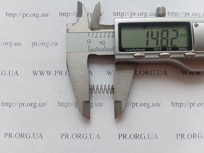 Пружина стиснення 0,4 х 6 х 15 (Артикул: G1543)