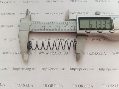 Пружина стиснення 1 х 12,5 х 61 (Артикул: G1546)