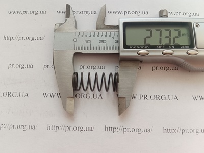 Пружина стиснення 1 х 12 х 27 (Артикул: G1547)