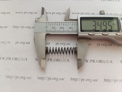 Пружина сжатия 1 х 7,8 х 35 (Артикул: G1551)