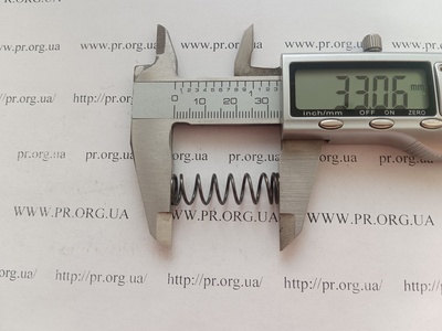 Пружина стиснення 1 х 9,8 х 33 (Артикул: G1553)