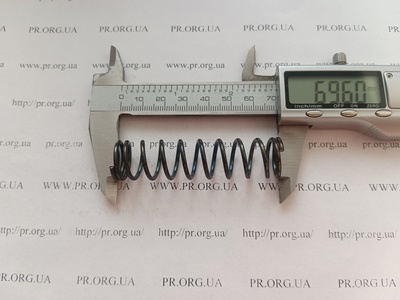 Пружина сжатия 1,8 х 17,4 х 69,5 (Артикул: G1560)